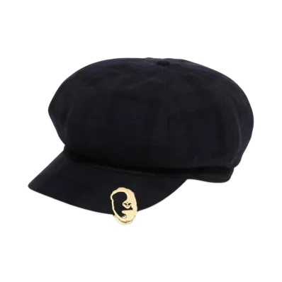 A BATHING APE Mr. BATHING APE 24FW Baker Boy Cap "Navy"