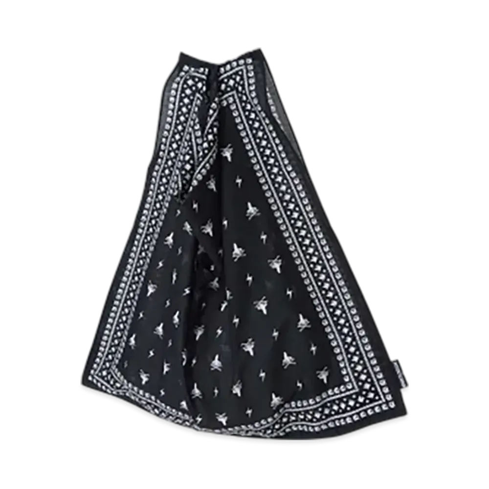 HYSTERIC GLAMOUR Woman On Skull Bandana Eco Bag "Black"