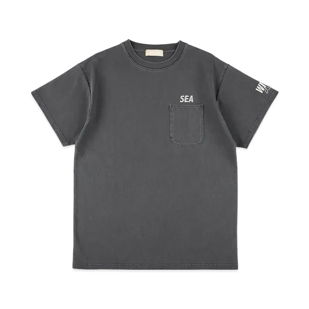 WIND AND SEA Pigment Pocket Tee "Black"