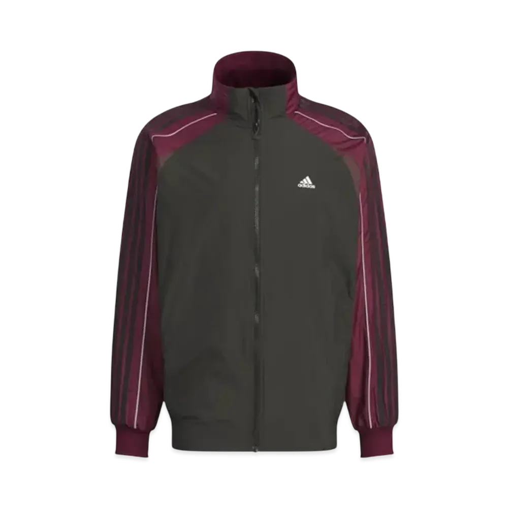 adidas BYD3S Loose Fit Warm Lined Woven Jacket (Gender Neutral) "Black/Maroon"