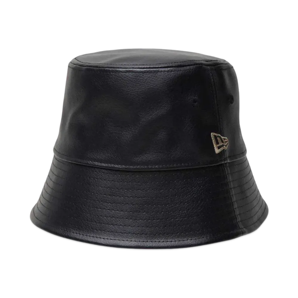 NEW ERA Bucket 01 Sailor Brim Synthetic Leather "Black"