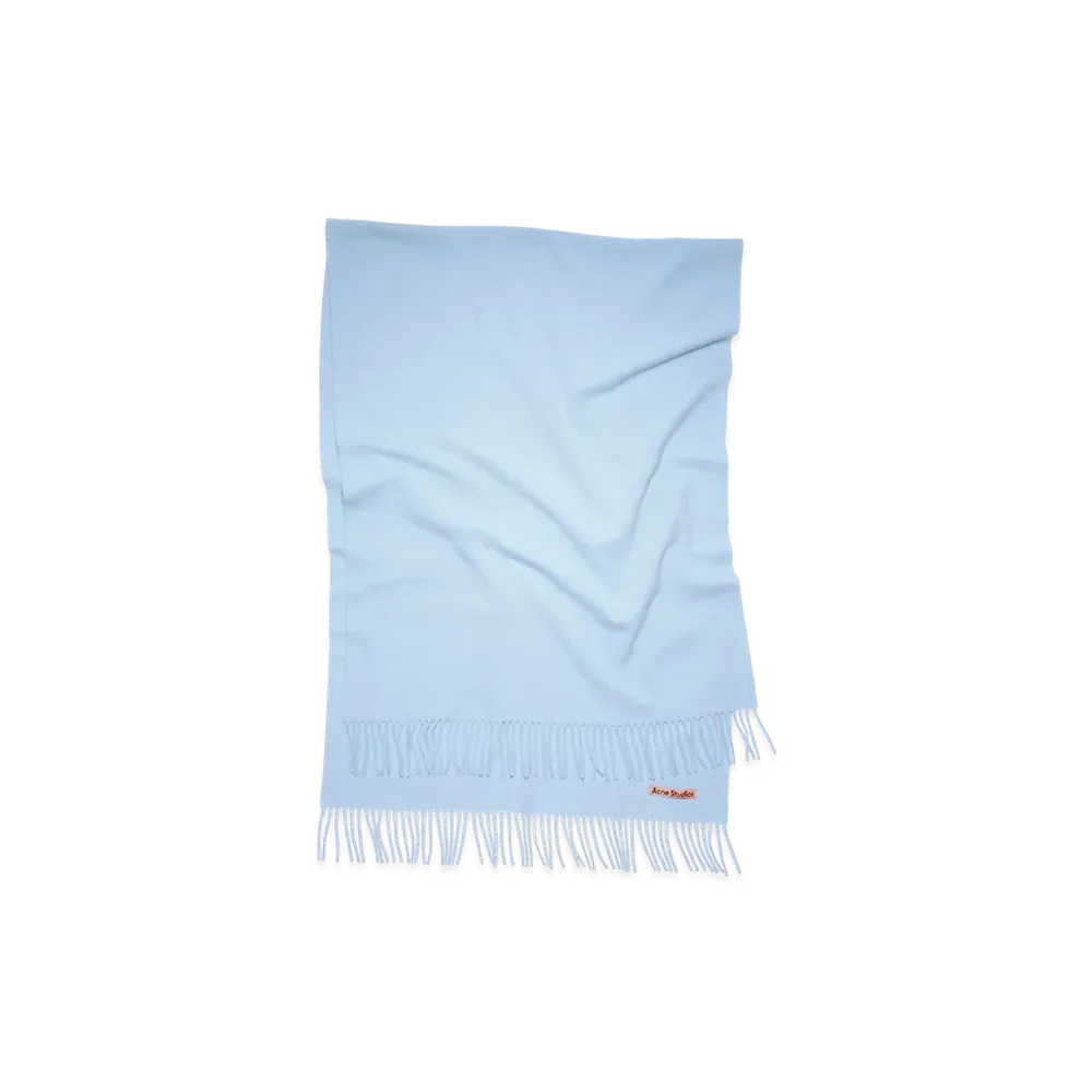 Acne Studios Fringed Wool Scarf - Oversized "Baby Pink"