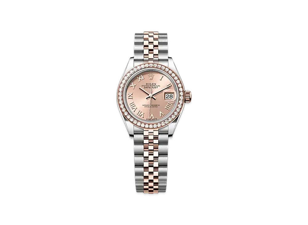 ROLEX Lady-Datejust 28mm Oystersteel & Everose Gold Diamond 279381RBR "Rose-colour"