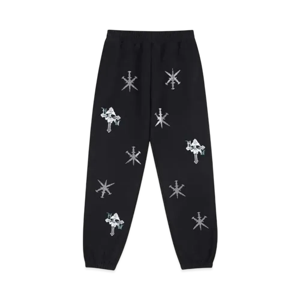 Unknown London x HCW Rhinestone Jogger "Black"