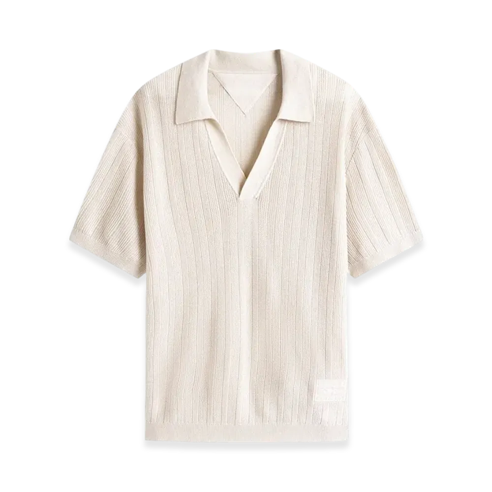 TOMMY HILFIGER APXGP F1 Movie Polo Sweater "Light Beige"