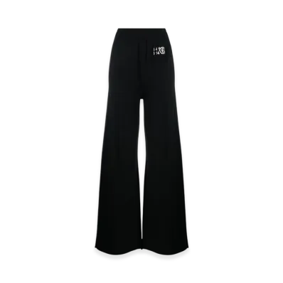 MM6 Maison Margiela Oversized Logo Track Pants "Black"