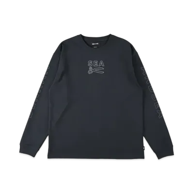 WIND AND SEA x DENHAM Stitch Razor L/S Tee "Navy"