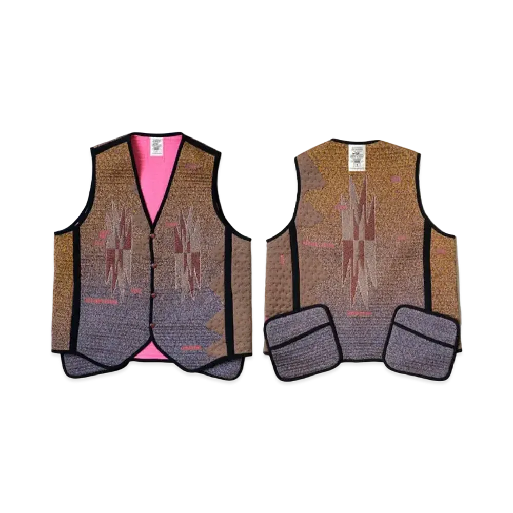 KAPITAL 3D Knit Chimayo Hyper Vest 2021 "Bronze"