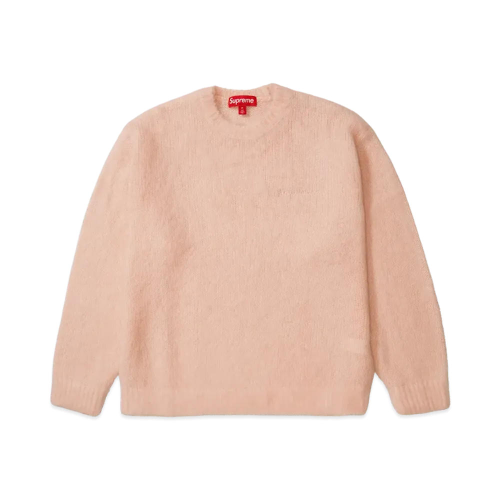Supreme Brushed Mohair Sweater "Light Pink"