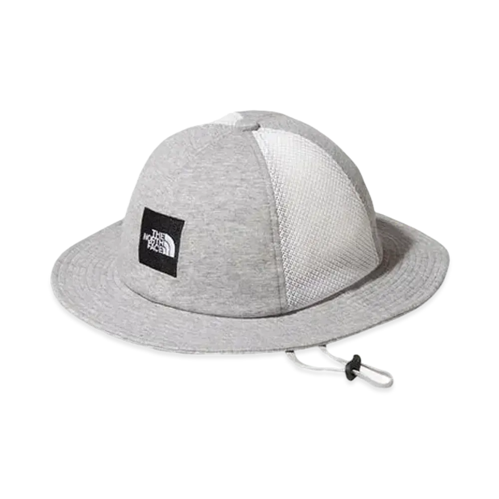 The North Face Kid's Square Logo Mesh Hat "Mixed Gray"