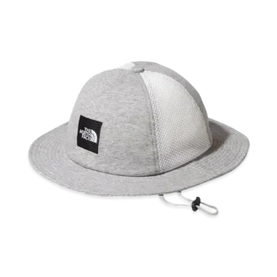 The North Face Kid's Square Logo Mesh Hat "Mixed Gray"