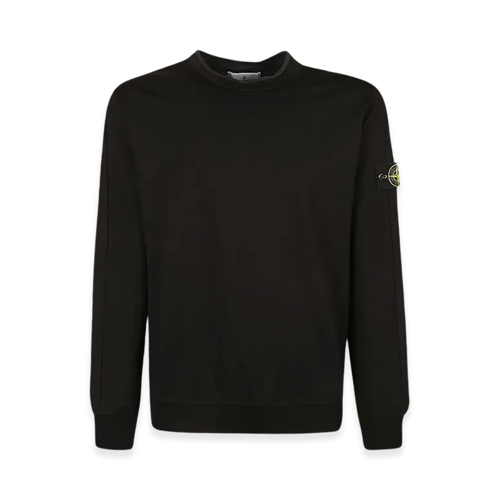 Stone Island 64752 Logo Crewneck Sweatshirt - 24SS "Black"