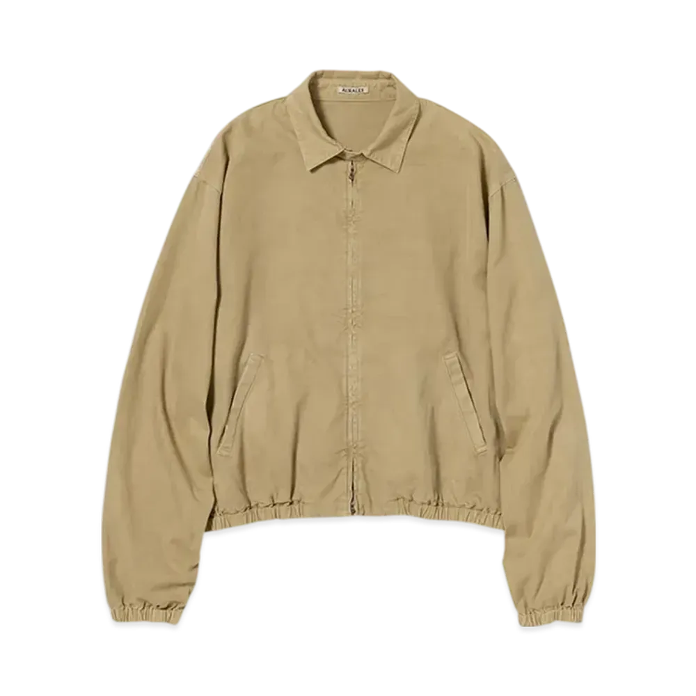 AURALEE Product Dyed Finx Gabardine Swing Top "Dyed Beige"