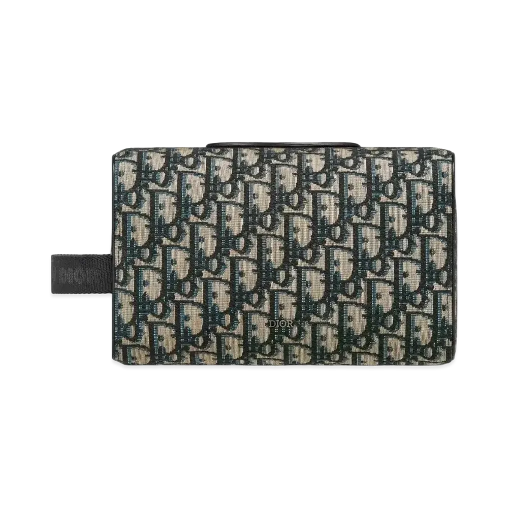 Dior Lingot Toiletry Case Dior Oblique Jacquard "Beige/Black"