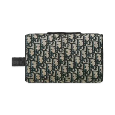 Dior Lingot Toiletry Case Dior Oblique Jacquard "Beige/Black"