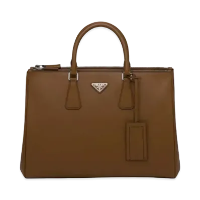 PRADA Saffiano Leather Prada Galleria Bag "Brown"