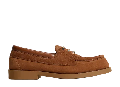 Bottega Veneta Pia Boat Shoes "Tannin"