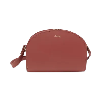 A.P.C. Sac Demi Lune Mini "Smoked Red"