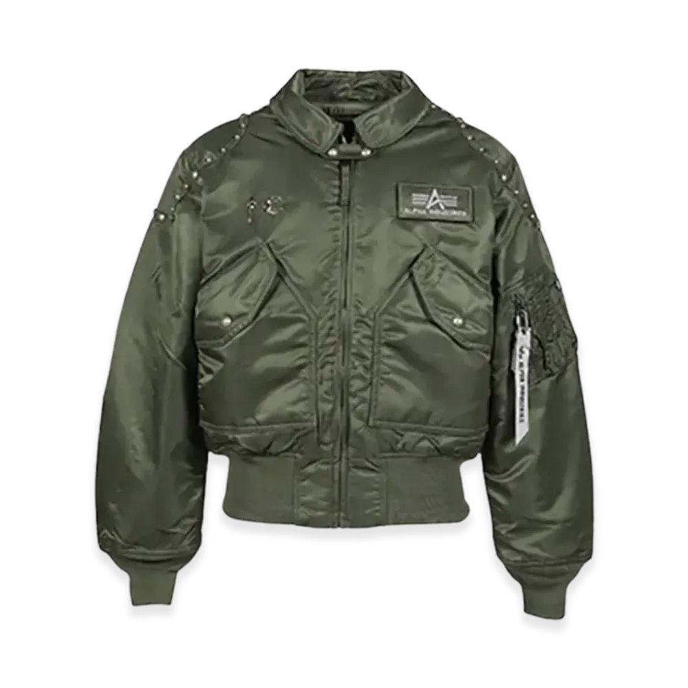 THUG CLUB x Alpha Industries AI CWU 45/P Flight Jacket "Rivet Version" "Sage"