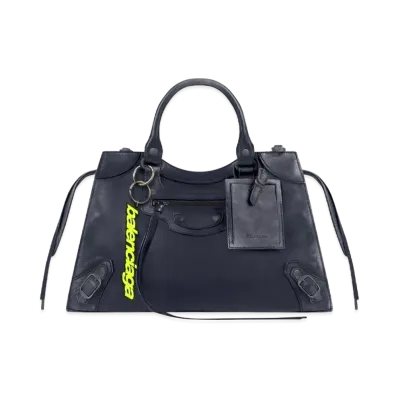 BALENCIAGA Neo Classic Handbag Used "Dark Blue"