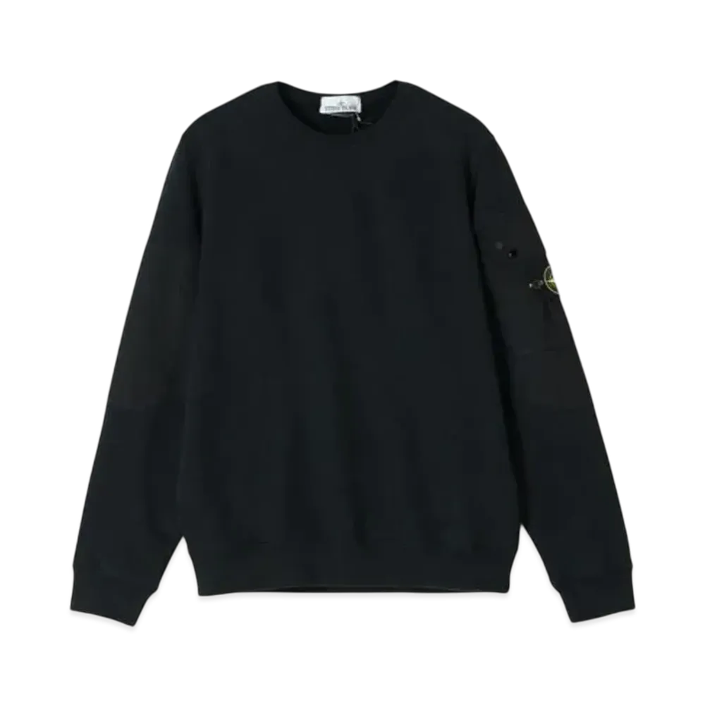 Stone Island 63920 Brushed Organic Cotton Fleece "Black" 811563920