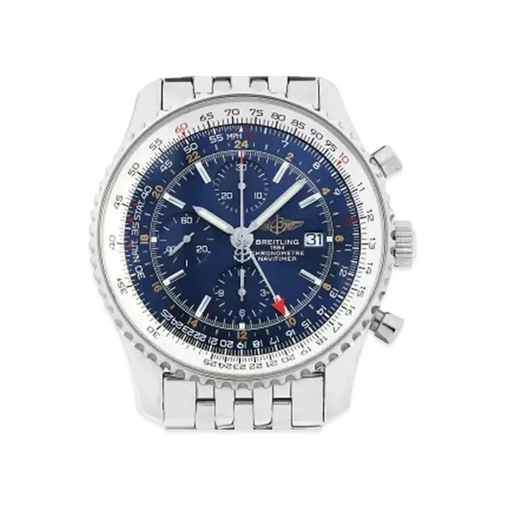 Breitling Navitimer World "Blue/Stainless Steel"