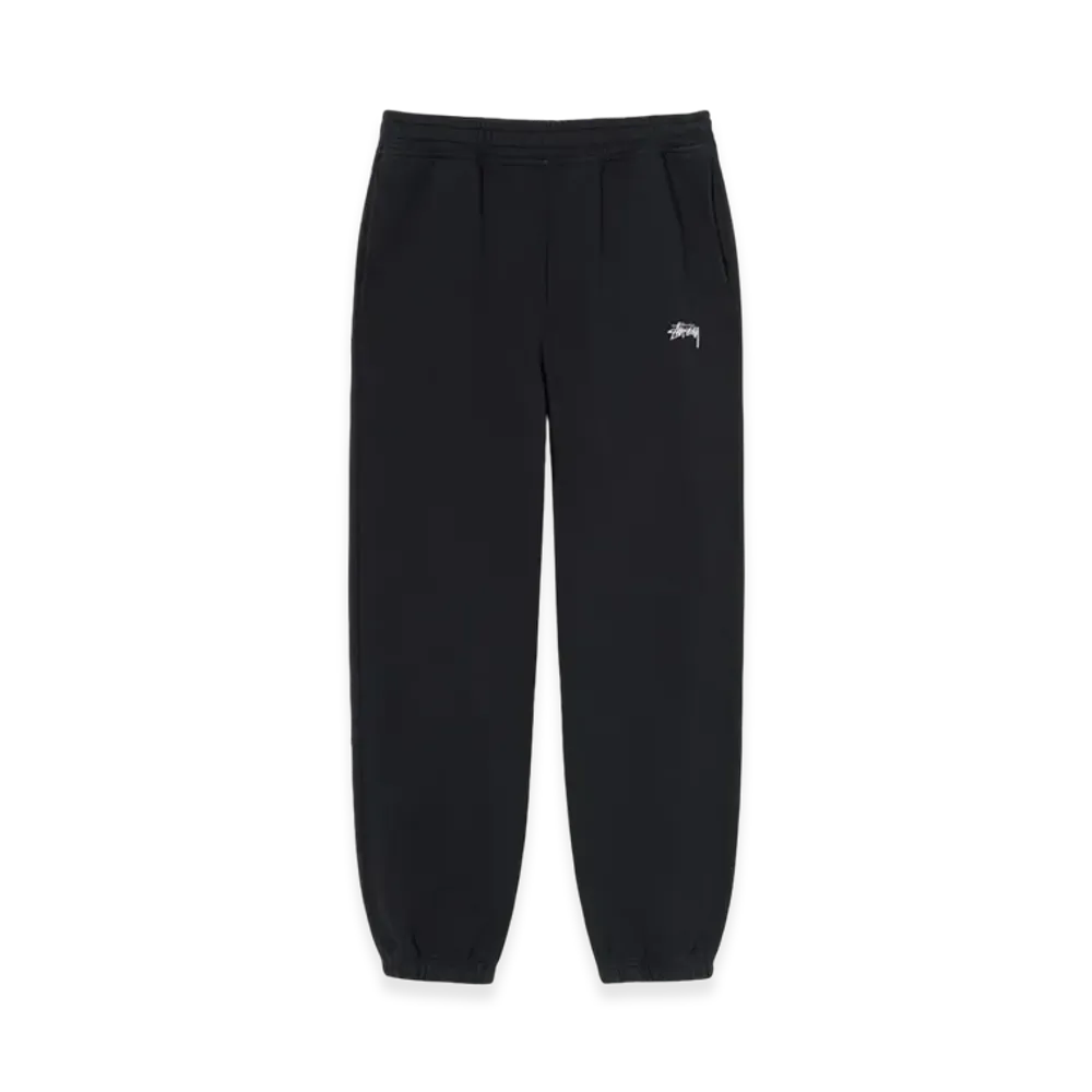 Stussy Overdyed Stock Logo Pants "Black"