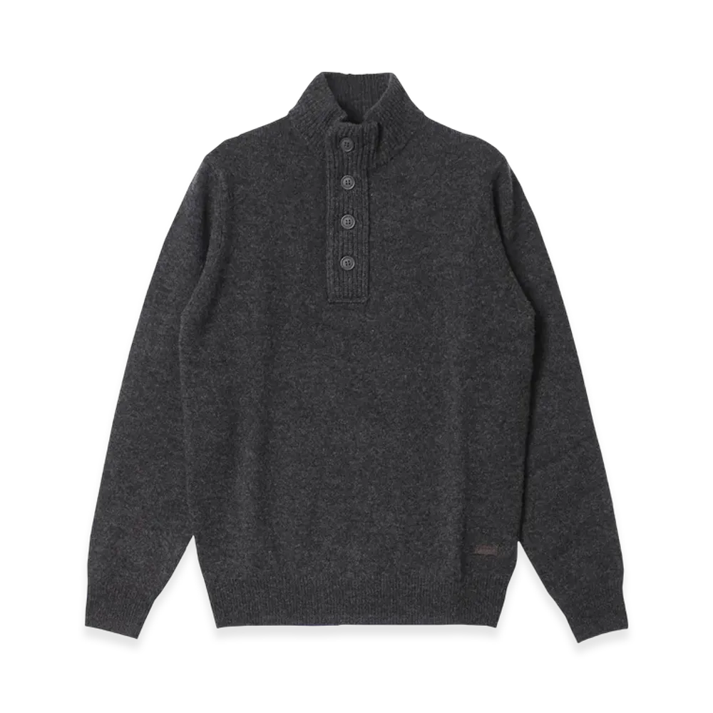 Barbour Essential Patch Sweater "Charcoal"