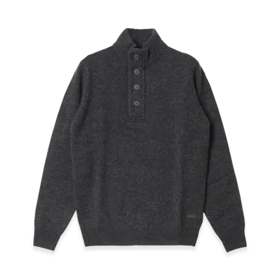 Barbour Essential Patch Sweater "Charcoal"