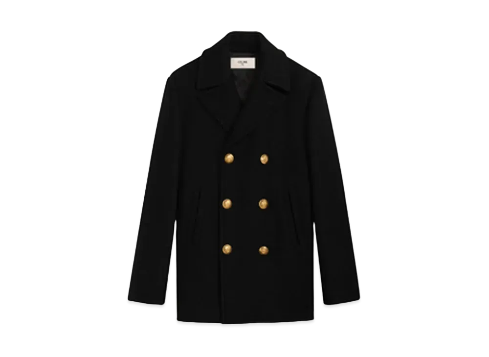 CELINE Rectangle Peacoat / Wool "Black"