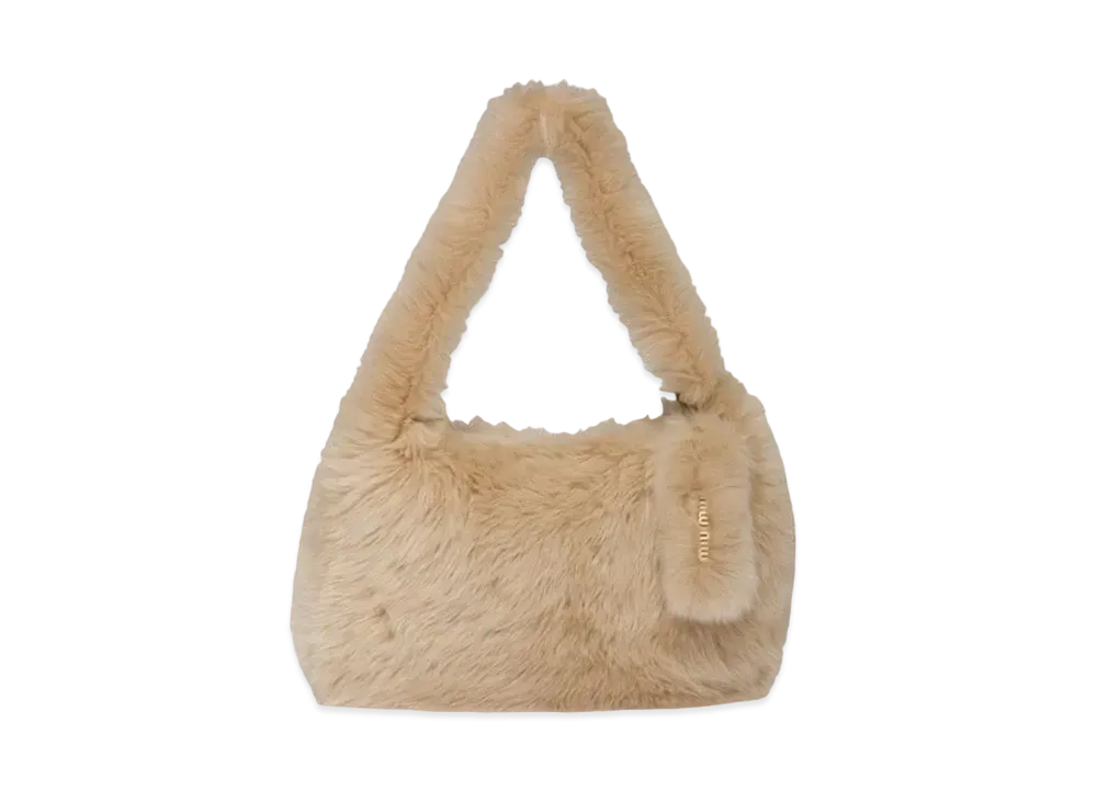 MIU MIU Shearing Shoulder Bag "Brown"