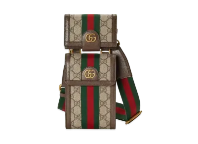 GUCCI Ophidia Mini Bag (With Wallet) GG Supreme Canvas "Beige/Ebony"