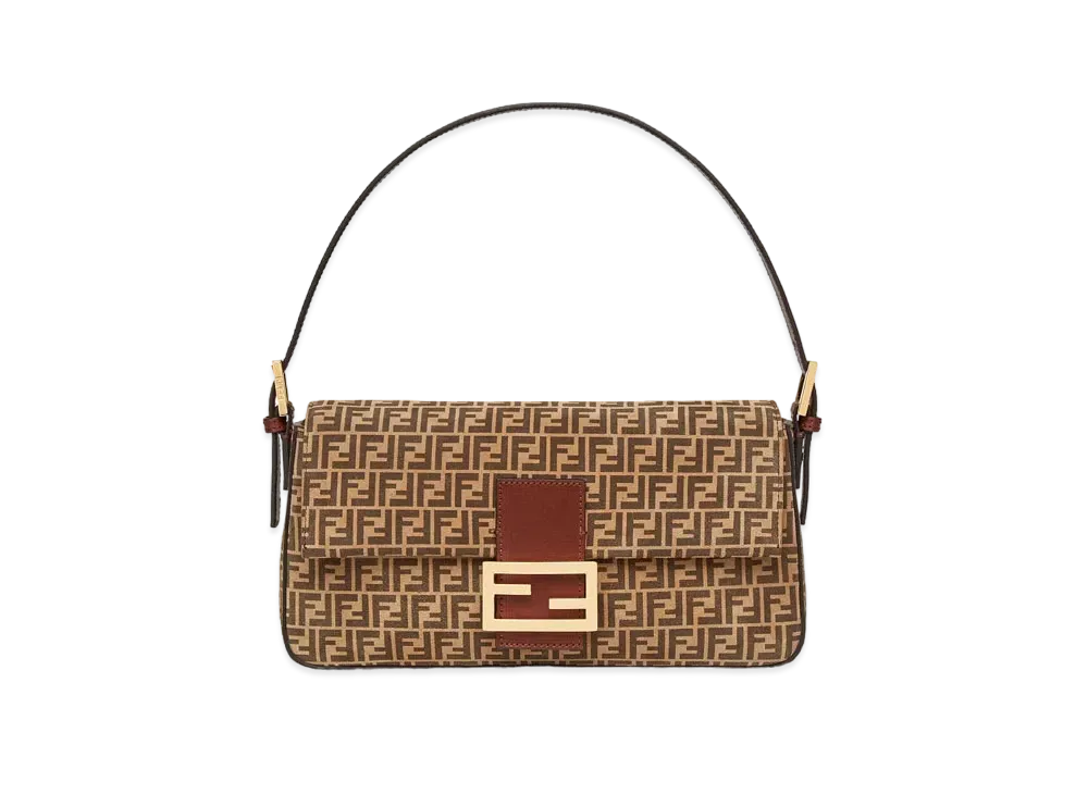 FENDI Baguette 1997 Split Leather Bag "Beige"