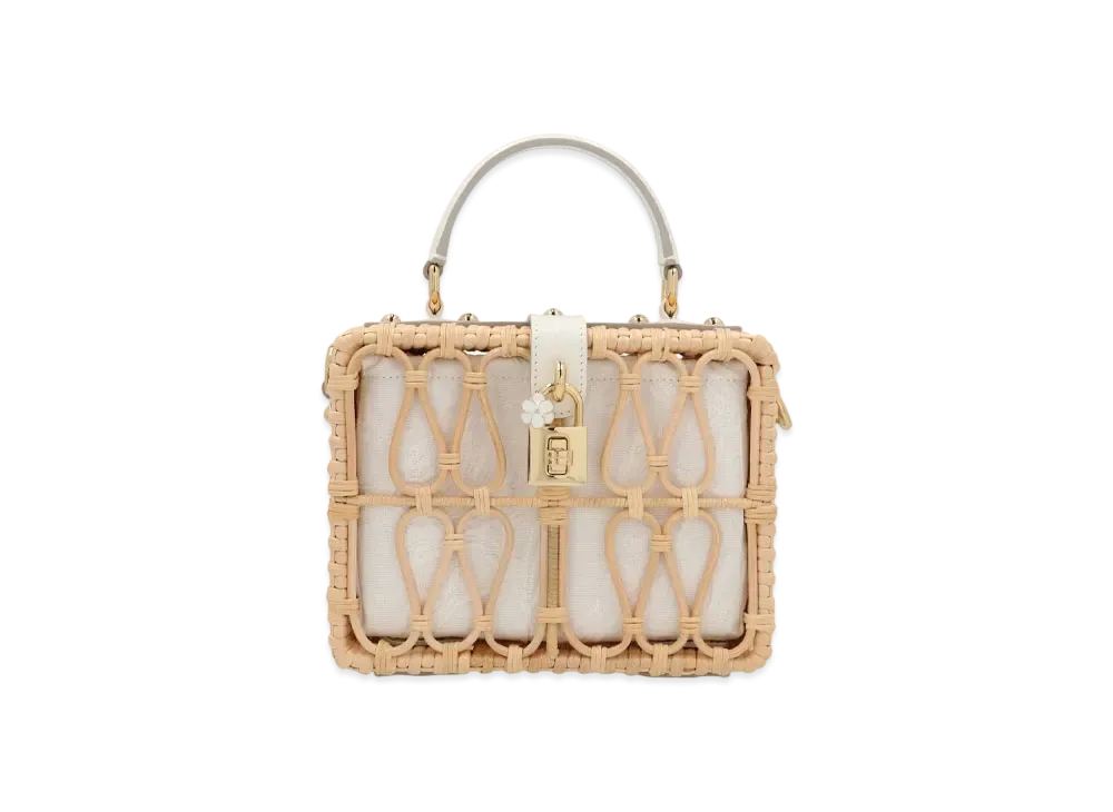 Dolce&Gabbana Dolce Box Bag Latin & Brocade "White"