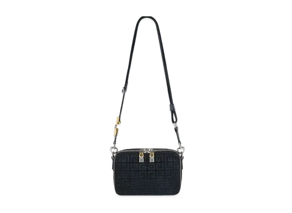 GIVENCHY Antigona U Camera Bag In 4G Embroidered Canvas "Black"