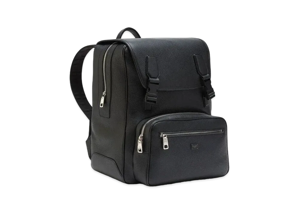Dolce&Gabbana Palermo Backpack Hanmard Calfskin Logo Plate "Black"