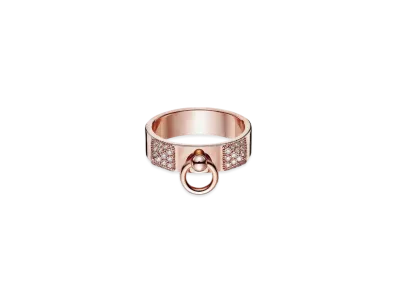 Hermes Collier De Chien Ring PM "Pink Gold/Diamond"