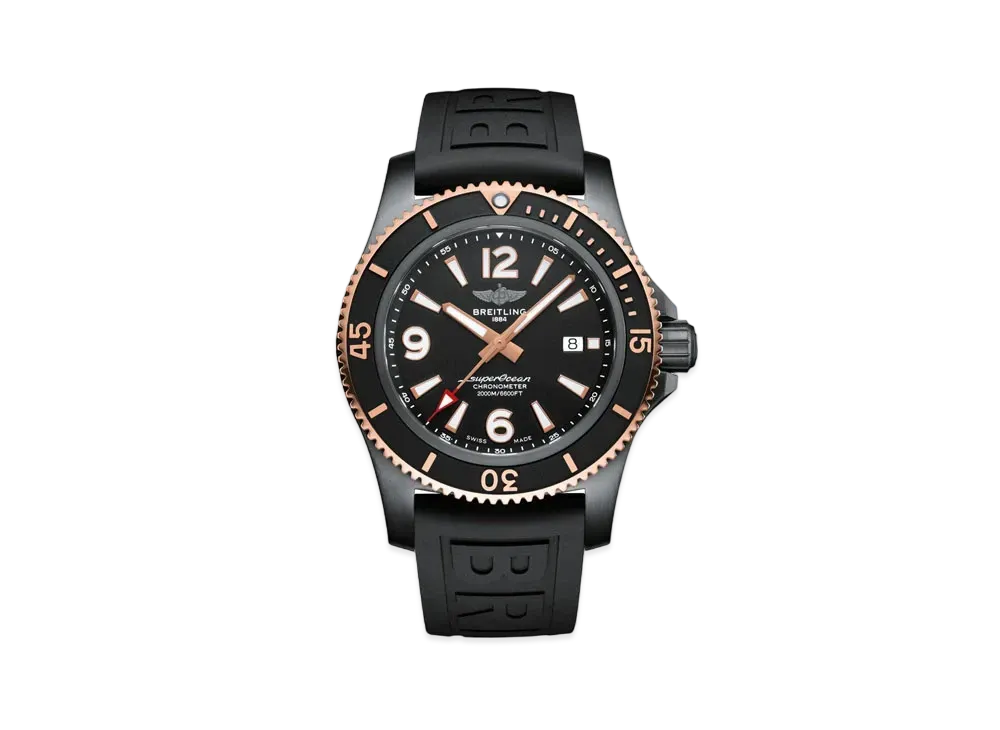 BREITLING SUPEROCEAN AUTOMATIC 46 BLACK STEEL "Black"