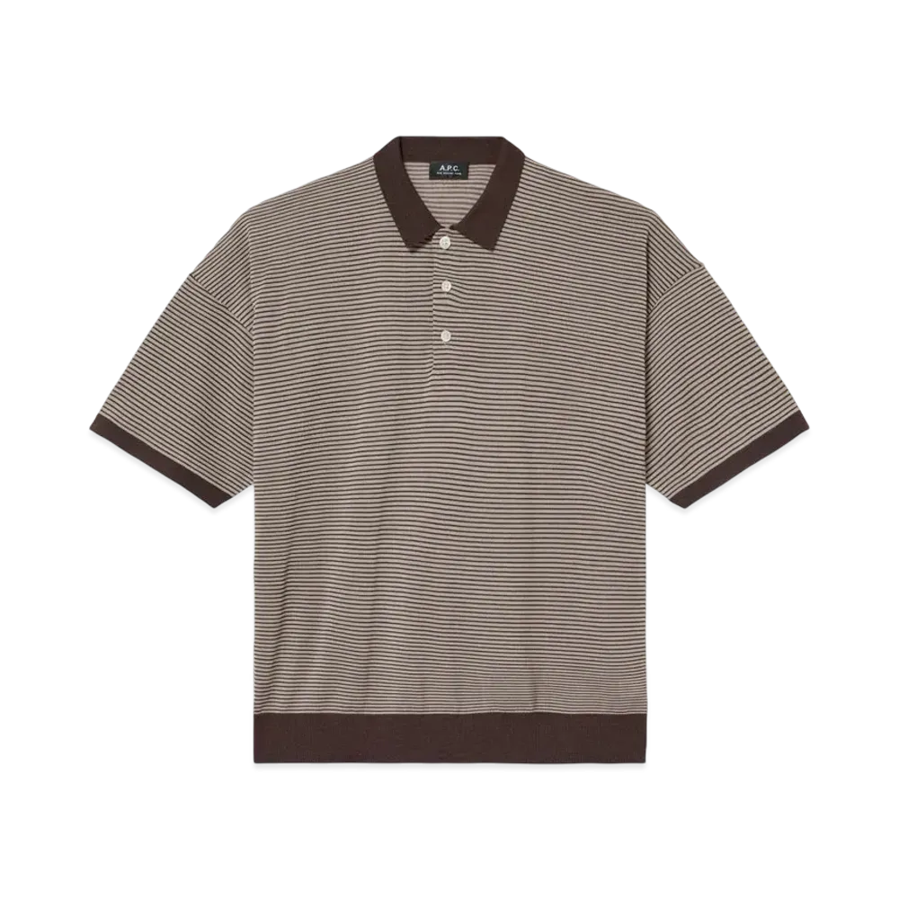 A.P.C. Eric Knit Polo "Beige"