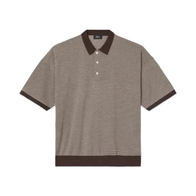 A.P.C. Eric Knit Polo "Beige"