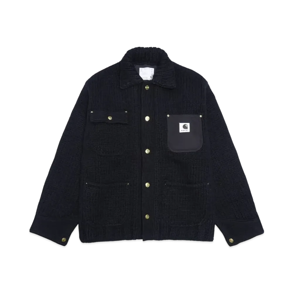 Carhartt WIP x sacai Knit Jacket Michigan "Black"