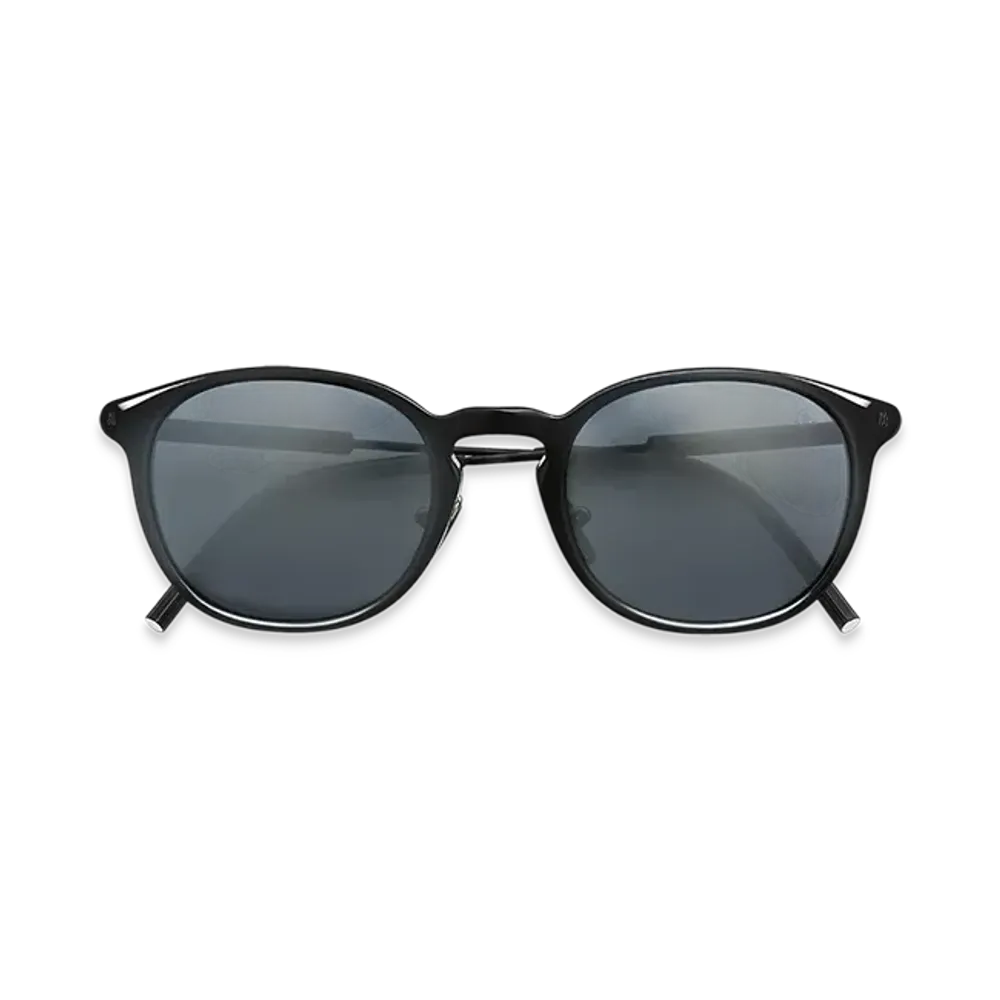 MONCLER Barbb Round Sunglasses "Black"