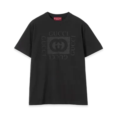 GUCCI 'Gucci Incrocio GG' T-Shirt "Black"