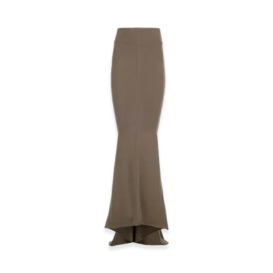 Rick Owens Women's Knit Midi Skirt "Beige/Taupe"