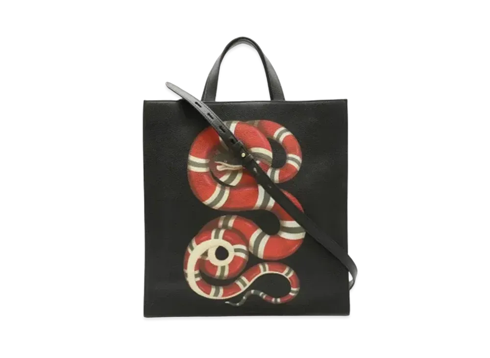 GUCCI GG Supreme 2eay Bag Kingsnake "Black"
