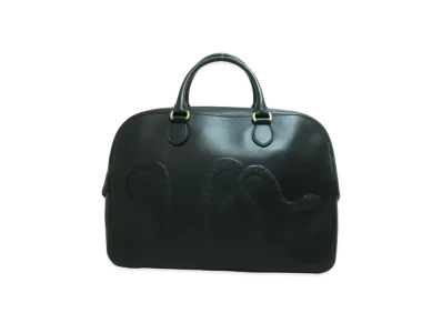 GUCCI Boston Bag Snake Leather "Black"