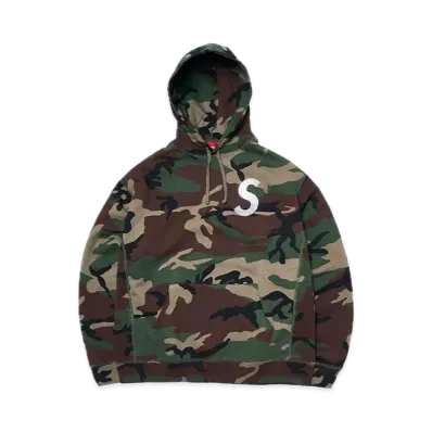 Supreme x Swarovski S Logo Hooded Sweatshirt "Camo"