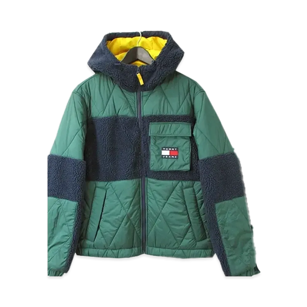 TOMMY JEANS Sherpa Quilt Mix Jacket Eu Model "RuralGreen"