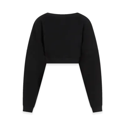 Saint Laurent Women's Cotton Sweatshirt "Black"