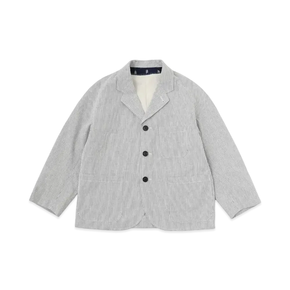 visvim Falkland Blazer Seersucker "Navy"